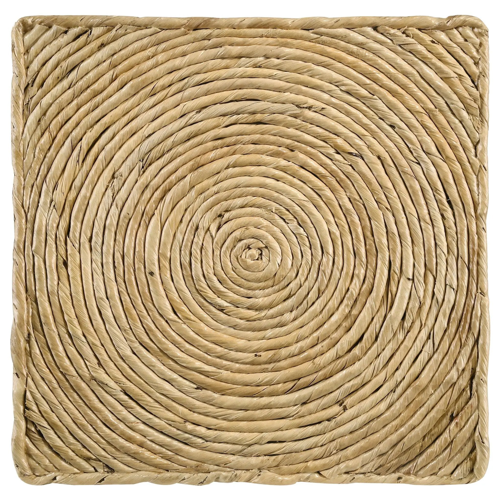 Artina Woven Rattan Round Coffee Table Natural Brown by Unique Piece Furniture