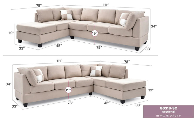 Malone - Comfort Sectional by HouseOfZazla
