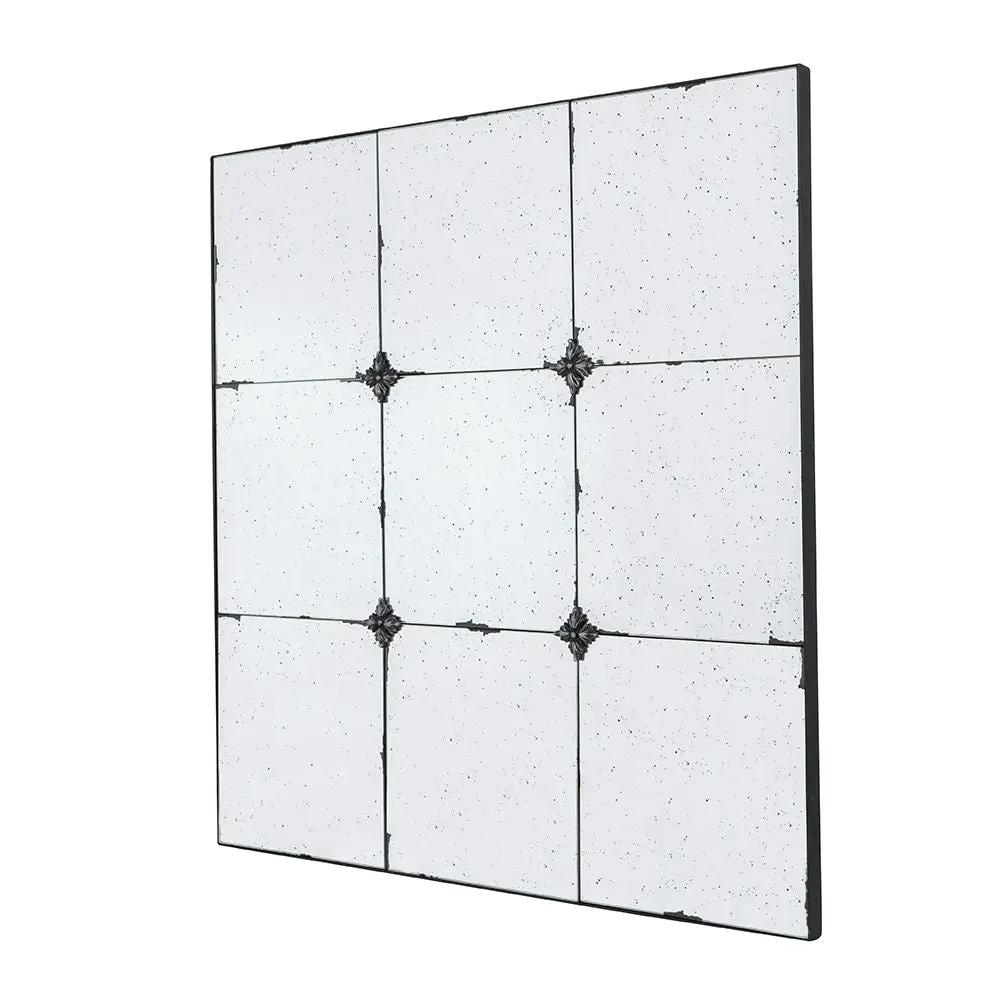 Traditional Decor Style Antique Glass Panel Mirror, Wall Mirror For Bathroom Entryway Console Lean Against Wall by Unique Piece Furniture