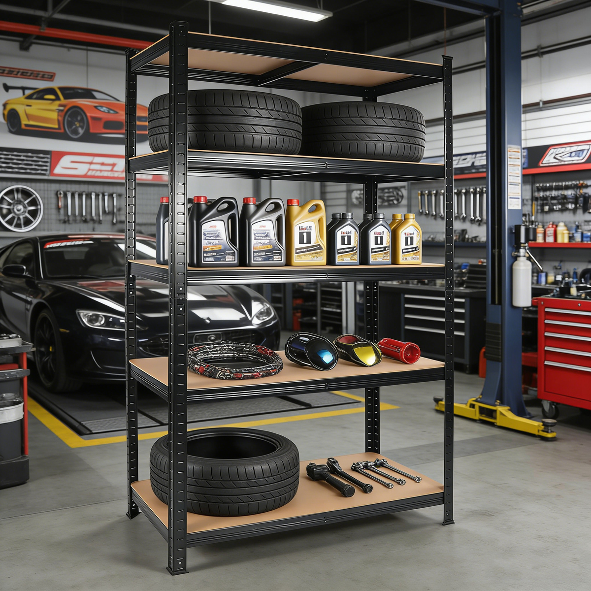 2000LBS Capacity Garage Storage Shelves Heavy Duty by HouseOfZazla
