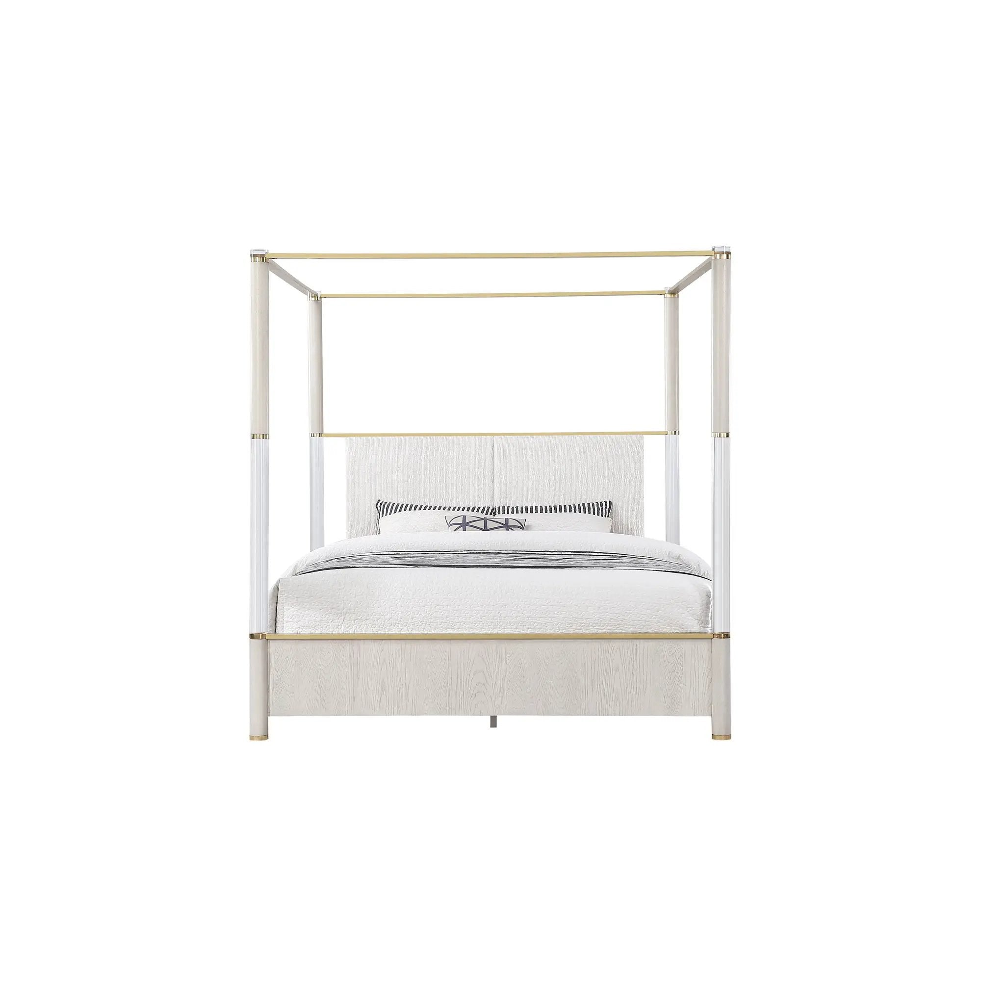 Malco - 4 Post Bed With Upholstered Headboard by Unique Piece Furniture