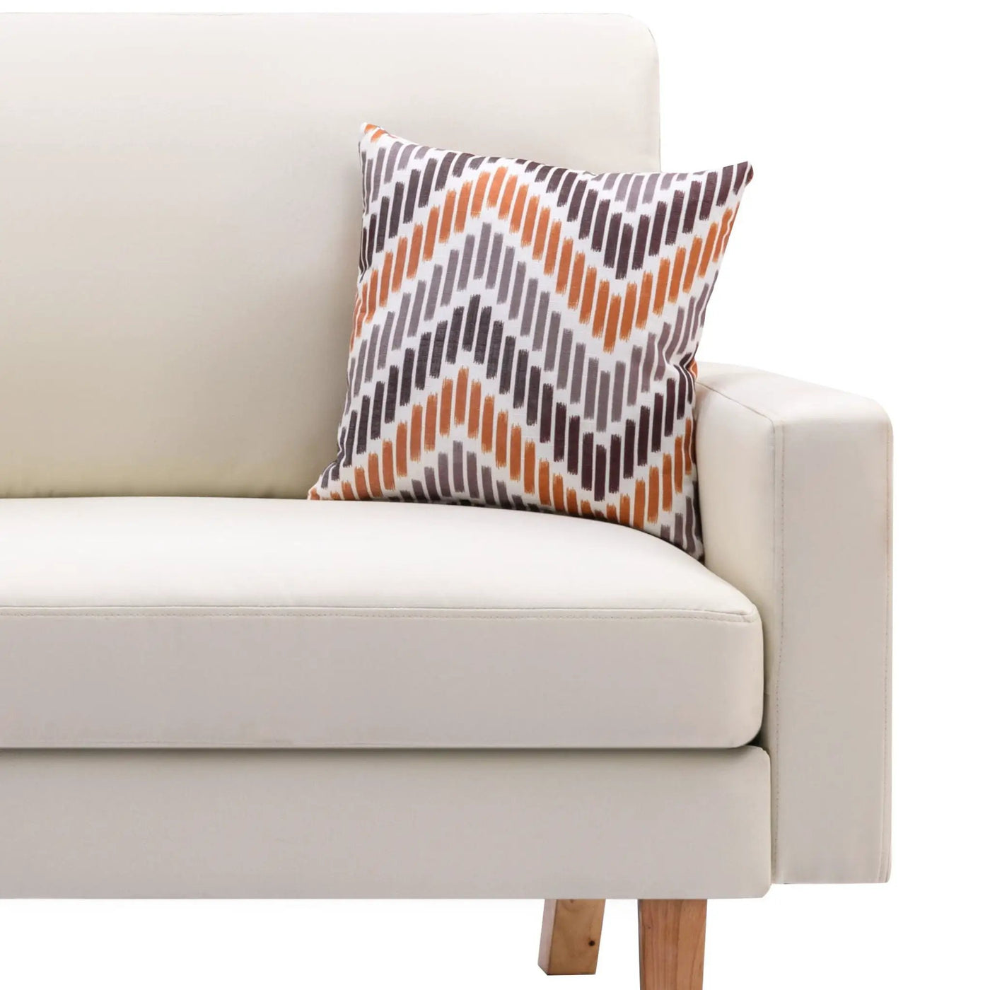 Bahamas - Minimalistic Sofa With 2 Throw Pillows by Unique Piece Furniture