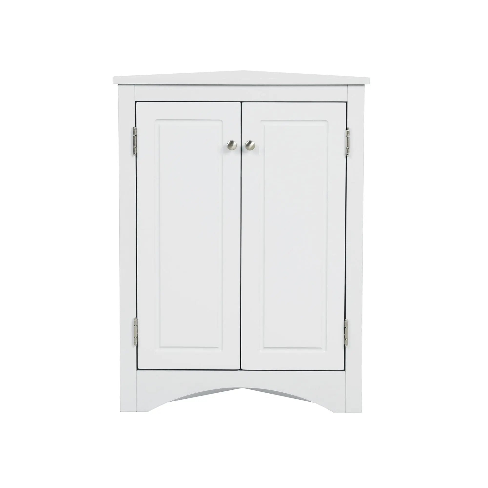 Triangle Bathroom Storage Cabinet With Adjustable Shelves, Freestanding Floor Cabinet For Home Kitchen by Unique Piece Furniture