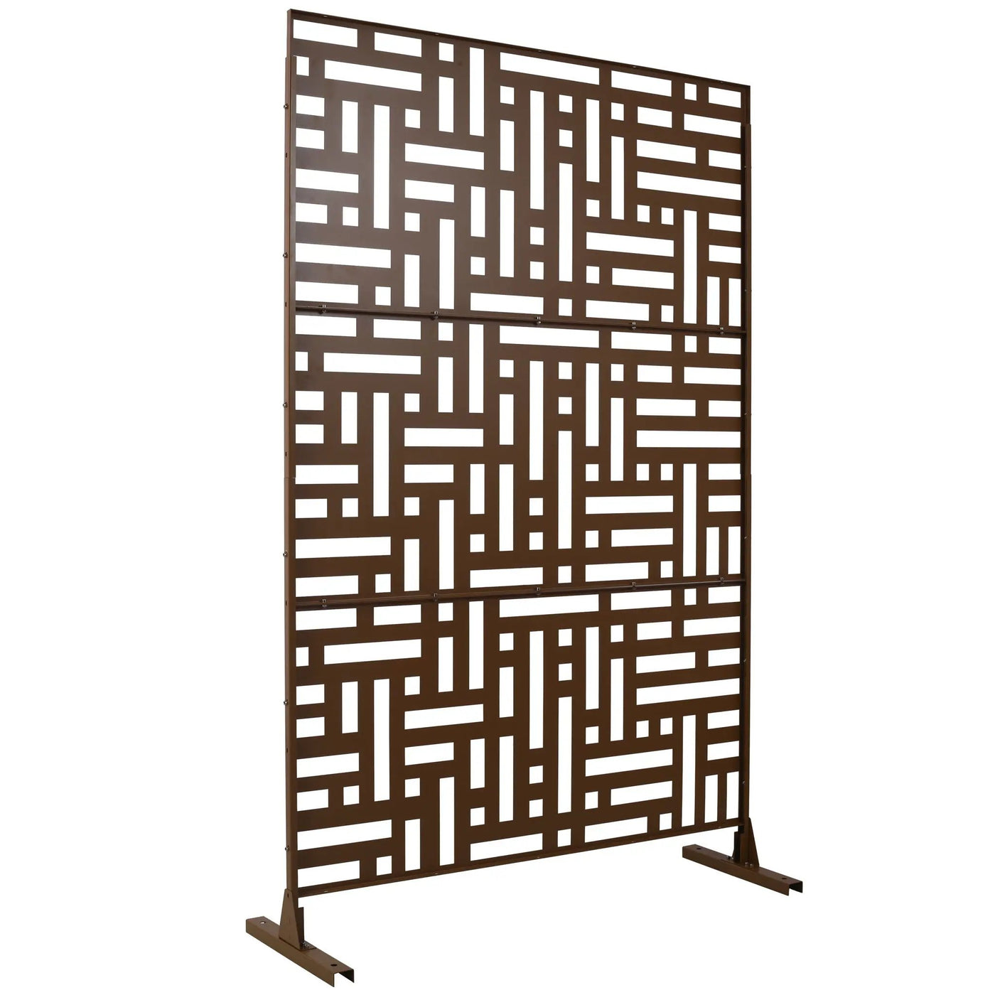 Decorative Freestanding Metal Privacy Screen For Indoor & Outdoor Use by HouseOfZazla