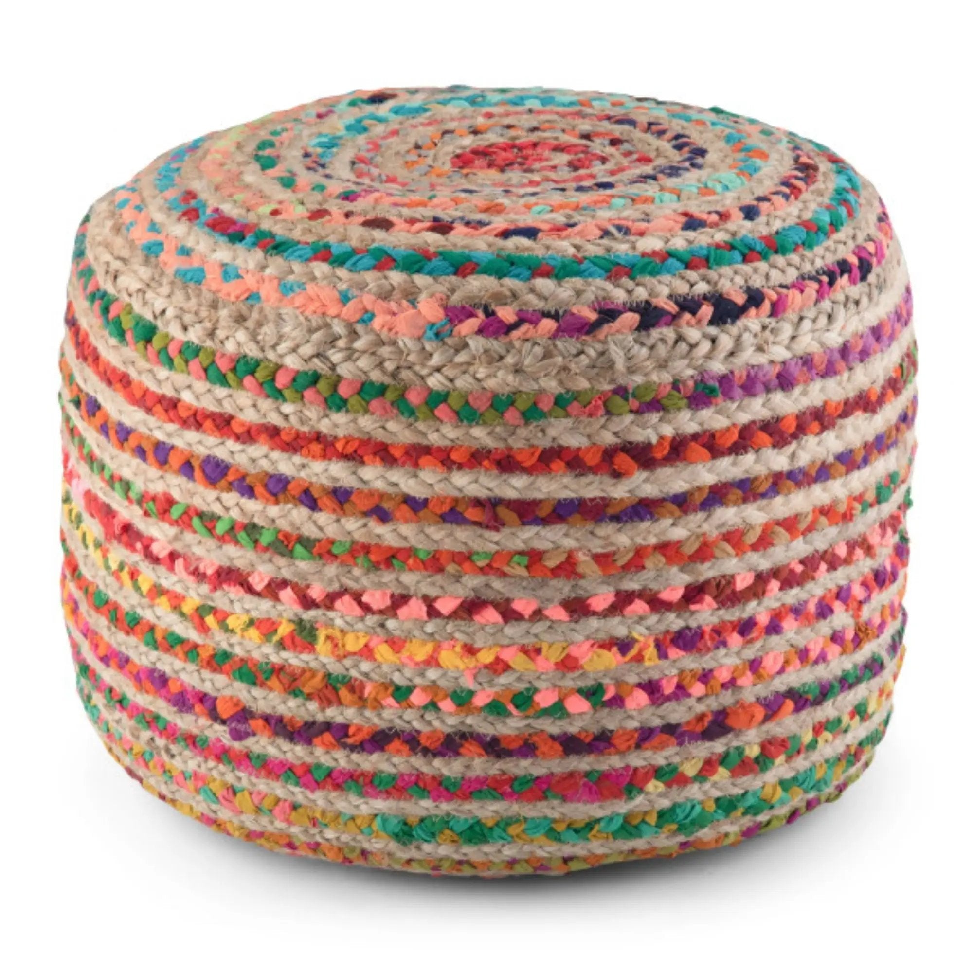 Margo - Handcrafted Round Pouf by Unique Piece Furniture