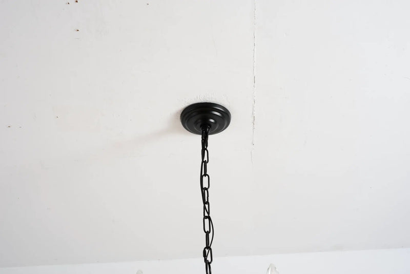 15-Light Industrial Iron Candle Chandelier Modern Farmhouse Pendant Light by HouseOfZazla