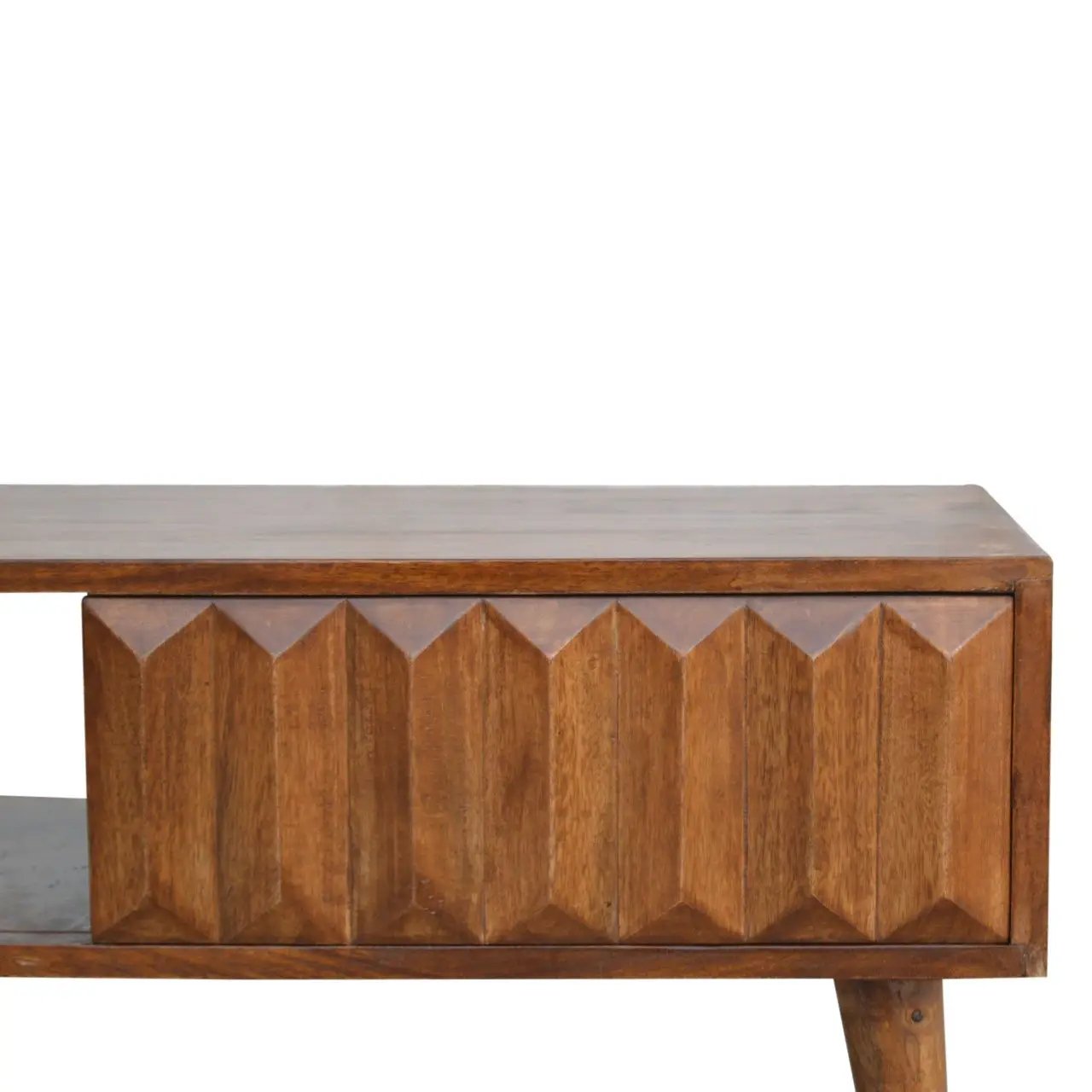 Prism Sliding Media Unit - Chestnut by HouseOfZazla