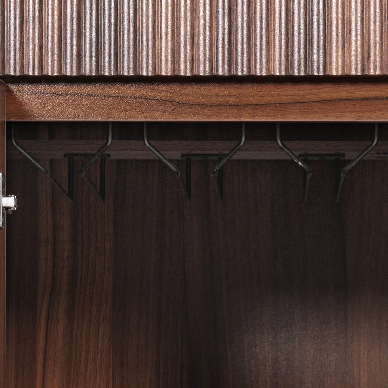 K&K 2-Piece Coffee Bar Cabinet with Fridge Space by HouseOfZazla