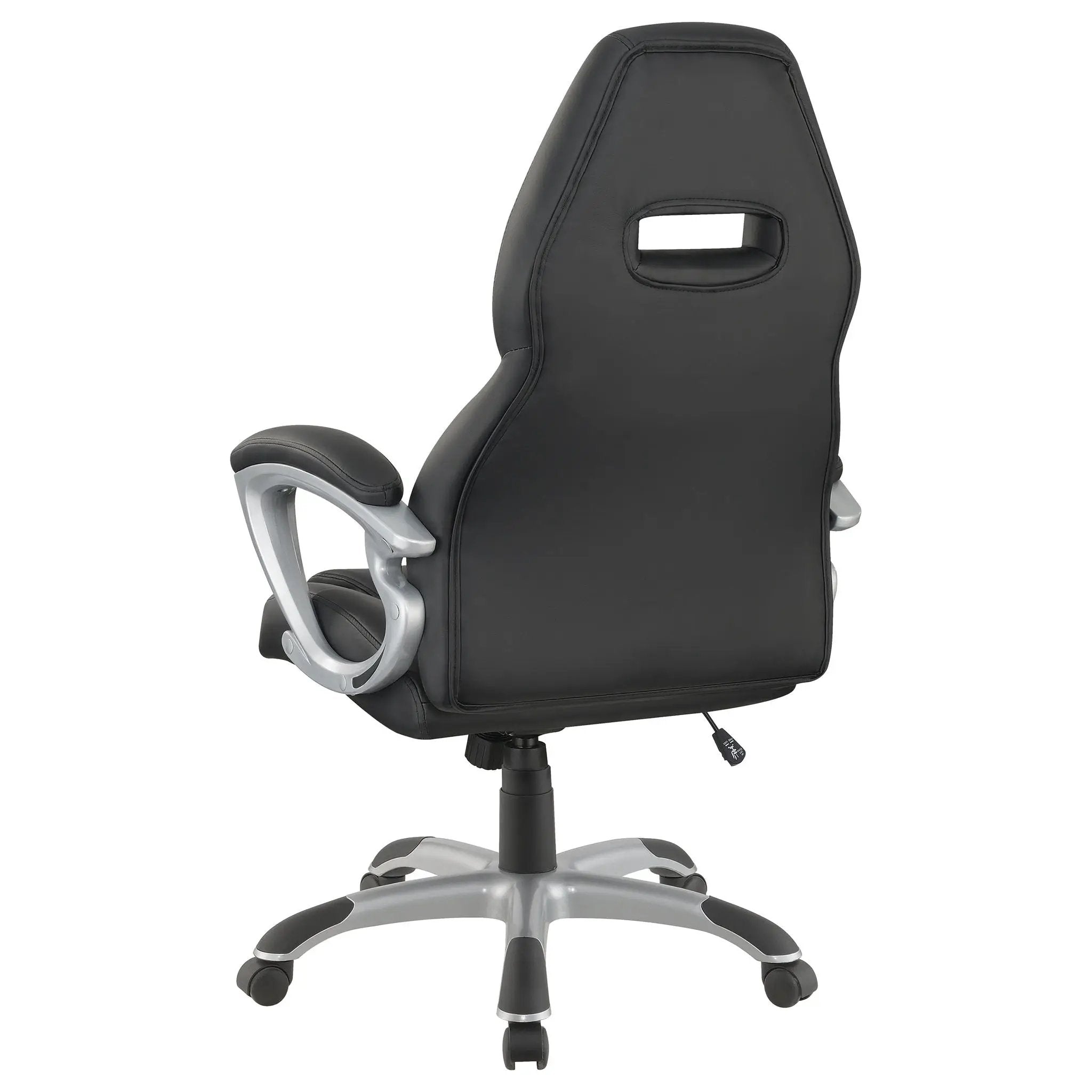 Bruce Upholstered Adjustable Home Office Desk Chair Black by Unique Piece Furniture