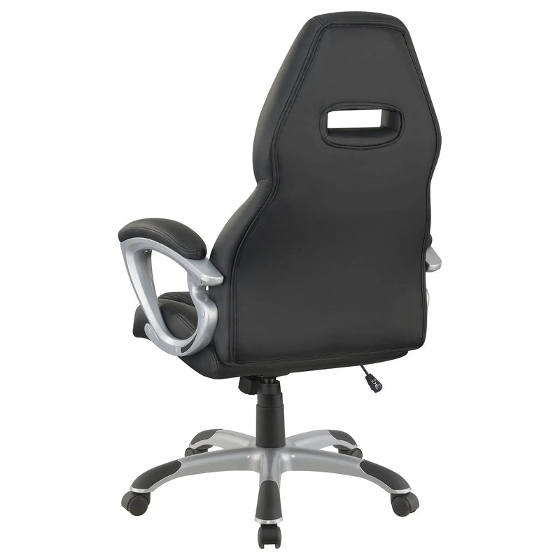 Bruce Upholstered Adjustable Home Office Desk Chair Black by Unique Piece Furniture