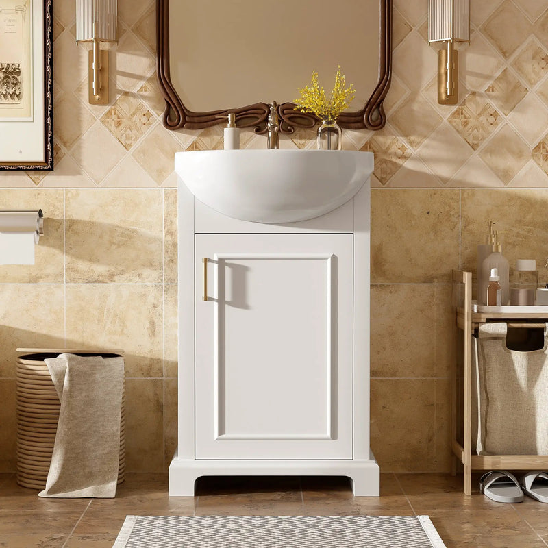 20-Inch Bathroom Vanity with Ceramic Sink by HouseOfZazla