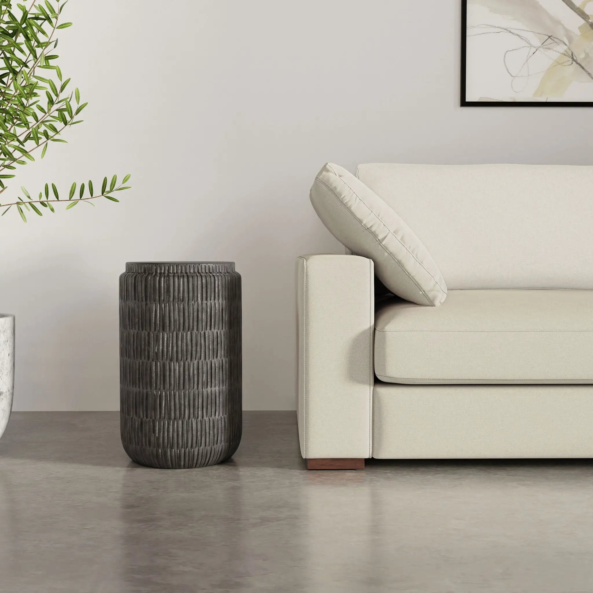 Juno - Cast Aluminum Side Table - Black by Unique Piece Furniture