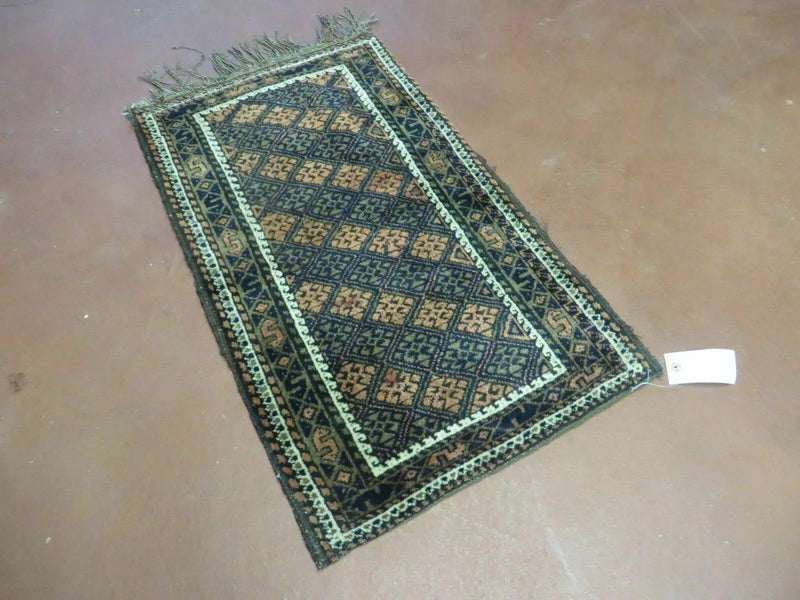 2' X 3' Antique Handmade Pakistani Bokhara Turkoman Balouchi Wool Rug Mat Nice by Jewel Rugs