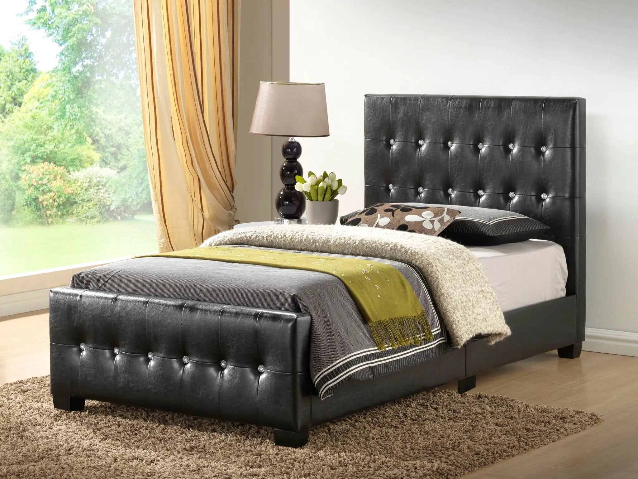 Stylish Transitional Bed by HouseOfZazla