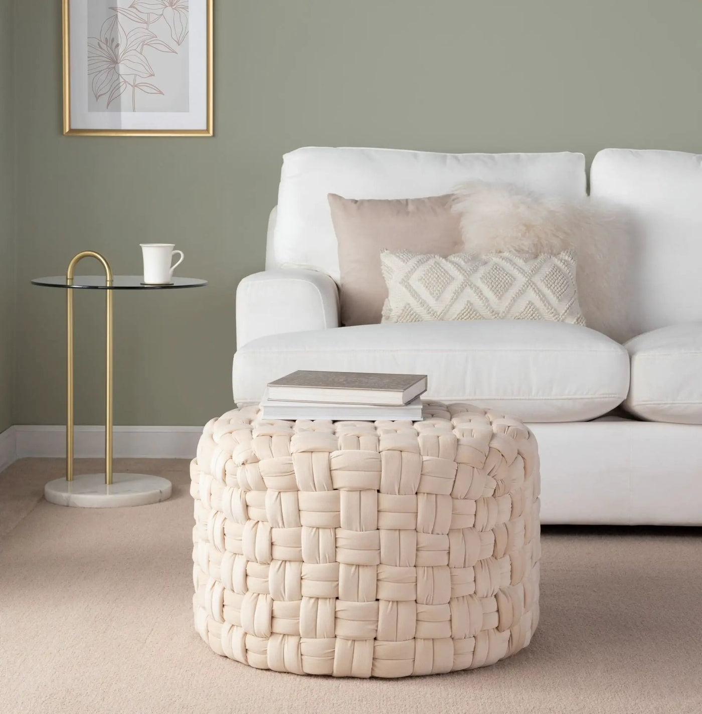 Braided - Versatile Round Ottoman by HouseOfZazla