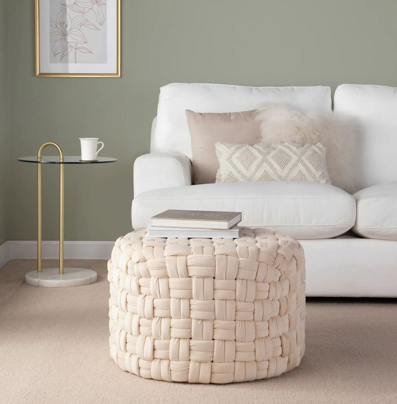 Braided - Versatile Round Ottoman by HouseOfZazla