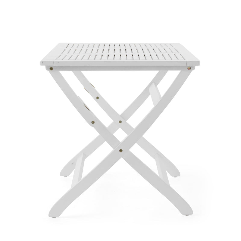 Blissique Outdoor Foldable Wood Dining Table With Slat Design by HouseOfZazla