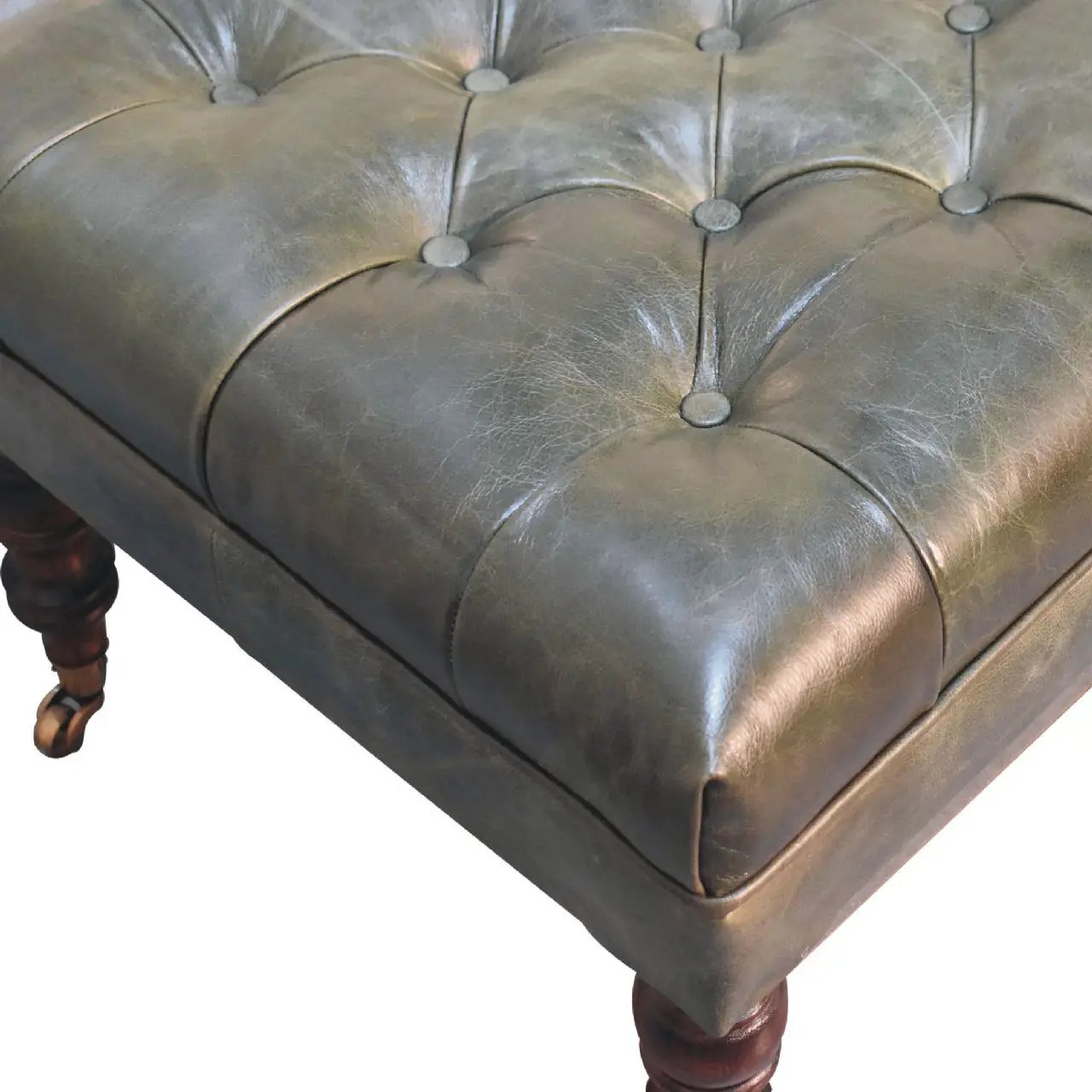 Buffalo - Ottoman With Castor Legs by Unique Piece Furniture