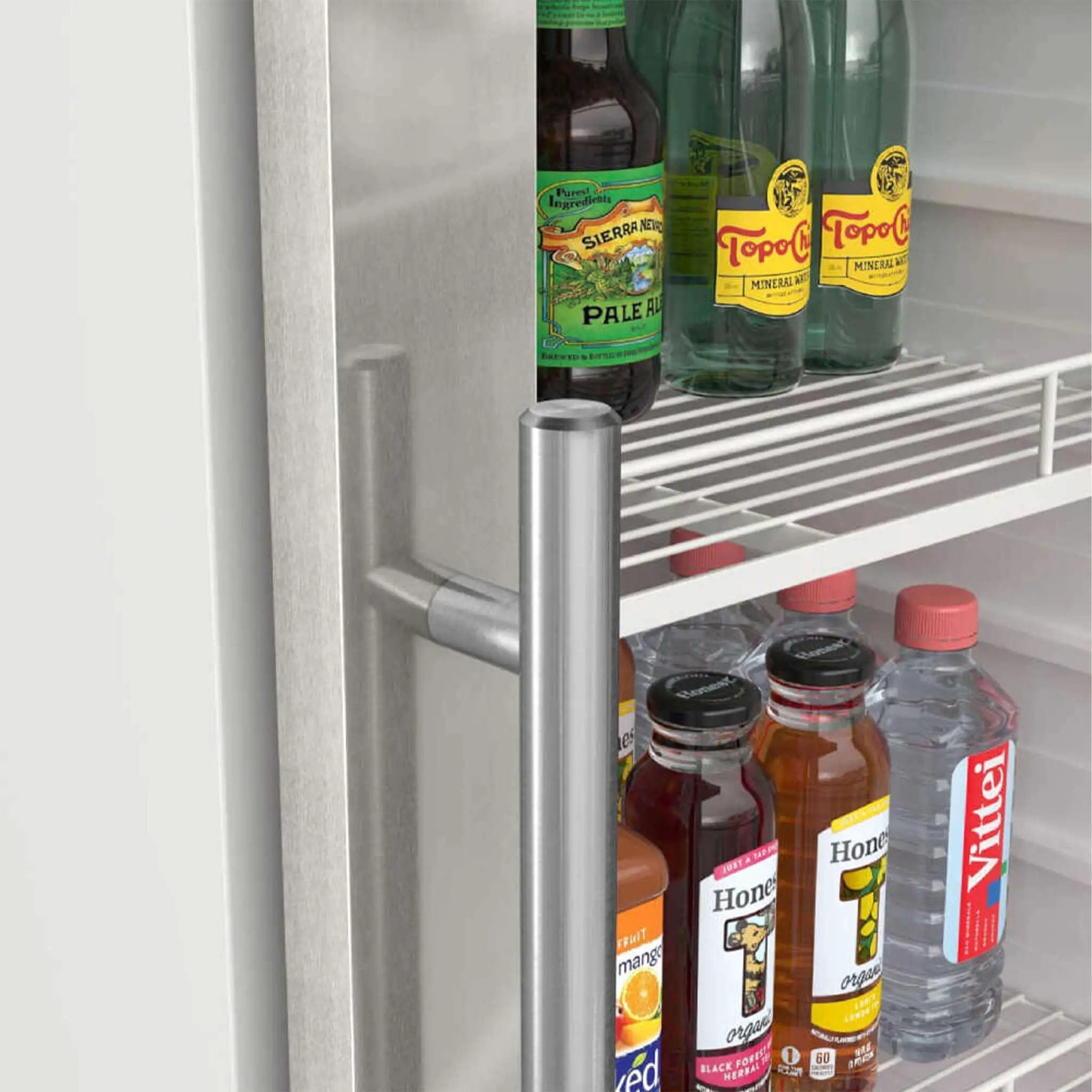 Edgestar 22-Inch 10.1 Cubic Feet Commercial Beverage Merchandiser With Temperature Alarm and Reversible Door [VBM101SS] (SAK45983) by SAKSBY WHOLESALE