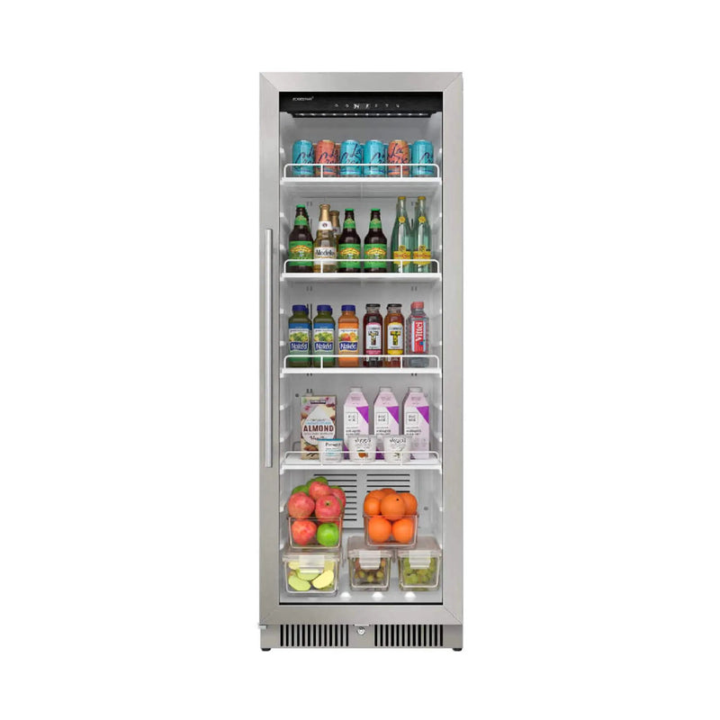 Edgestar 22-Inch 10.1 Cubic Feet Commercial Beverage Merchandiser With Temperature Alarm and Reversible Door [VBM101SS] (SAK45983) by SAKSBY WHOLESALE
