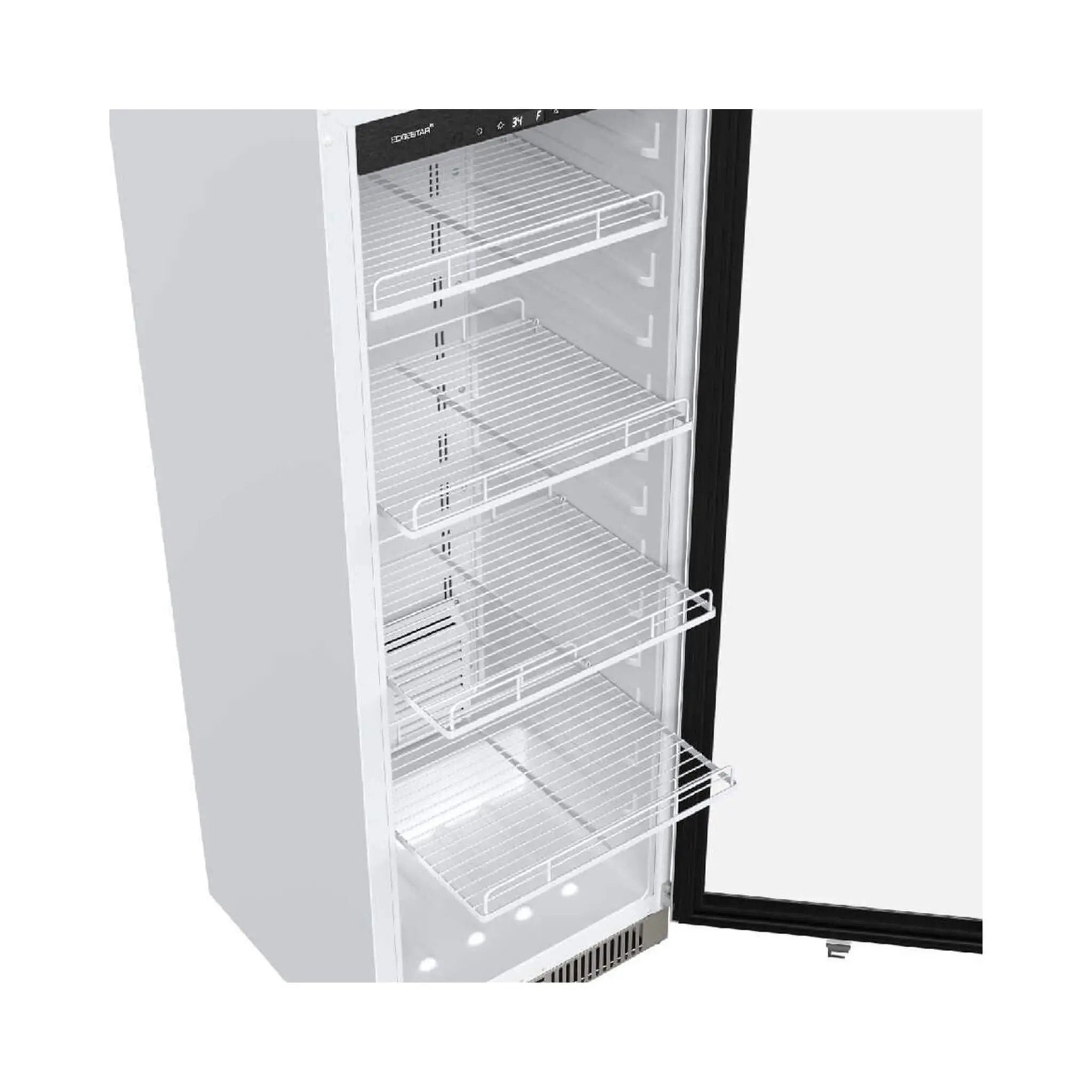 Edgestar 22-Inch 10.1 Cubic Feet Commercial Beverage Merchandiser With Temperature Alarm and Reversible Door [VBM101SS] (SAK45983) by SAKSBY WHOLESALE
