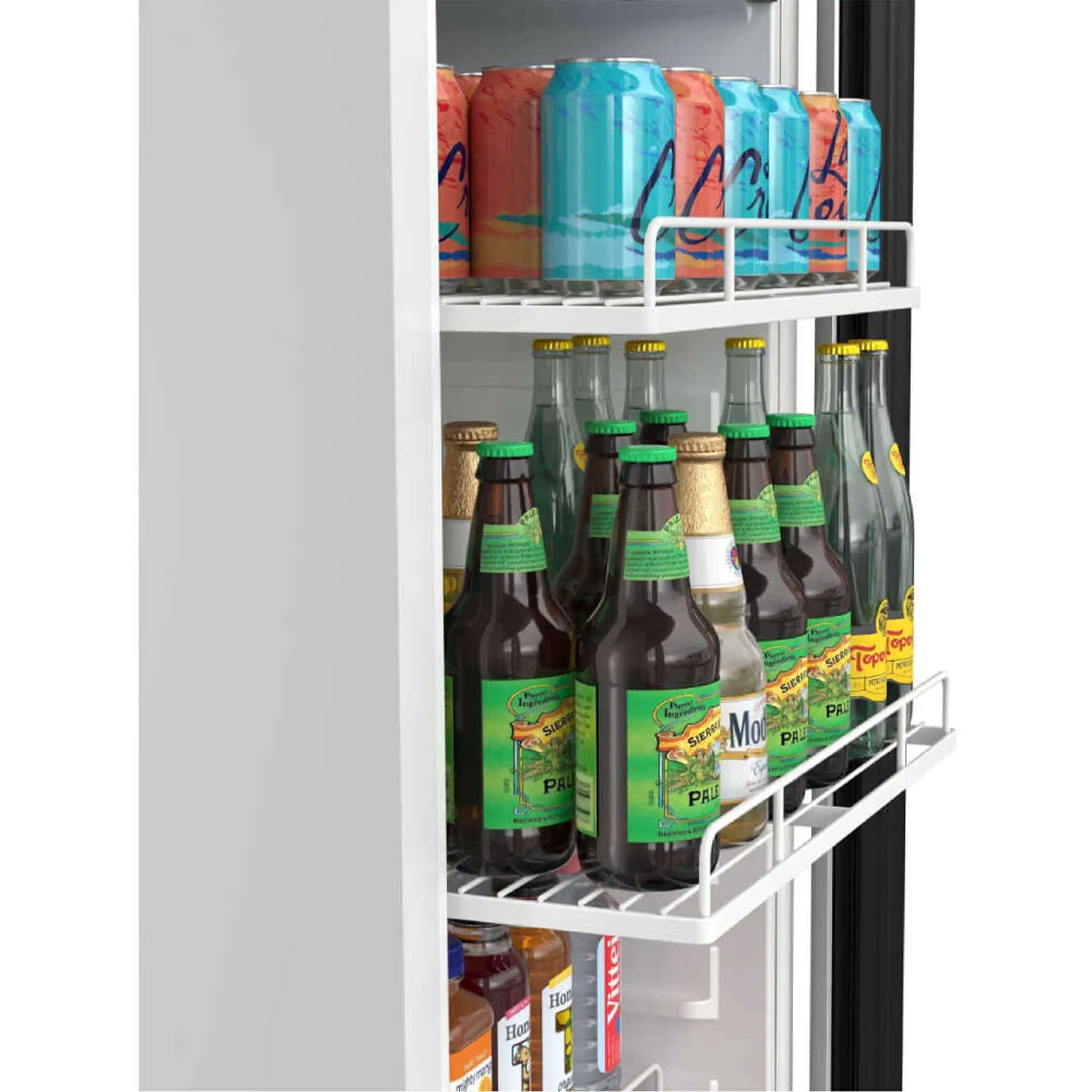 Edgestar 22-Inch 10.1 Cubic Feet Commercial Beverage Merchandiser With Temperature Alarm and Reversible Door [VBM101SS] (SAK45983) by SAKSBY WHOLESALE