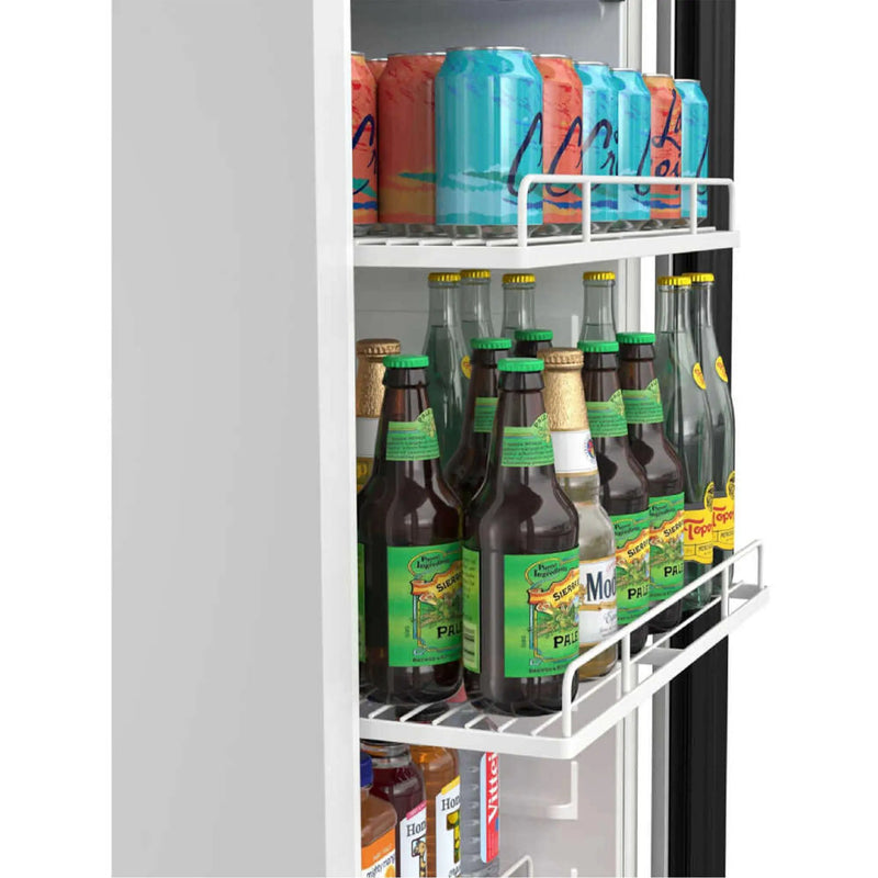 Edgestar 22-Inch 10.1 Cubic Feet Commercial Beverage Merchandiser With Temperature Alarm and Reversible Door [VBM101SS] (SAK45983) by SAKSBY WHOLESALE