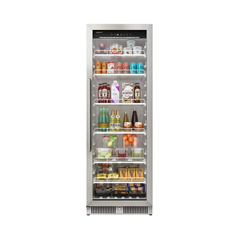 Edgestar 24-Inch 13.7 Cubic Feet Commercial Beverage Merchandiser With Temperature Alarm And Reversible Door [VBM131SS] (SAK62395) by SAKSBY WHOLESALE