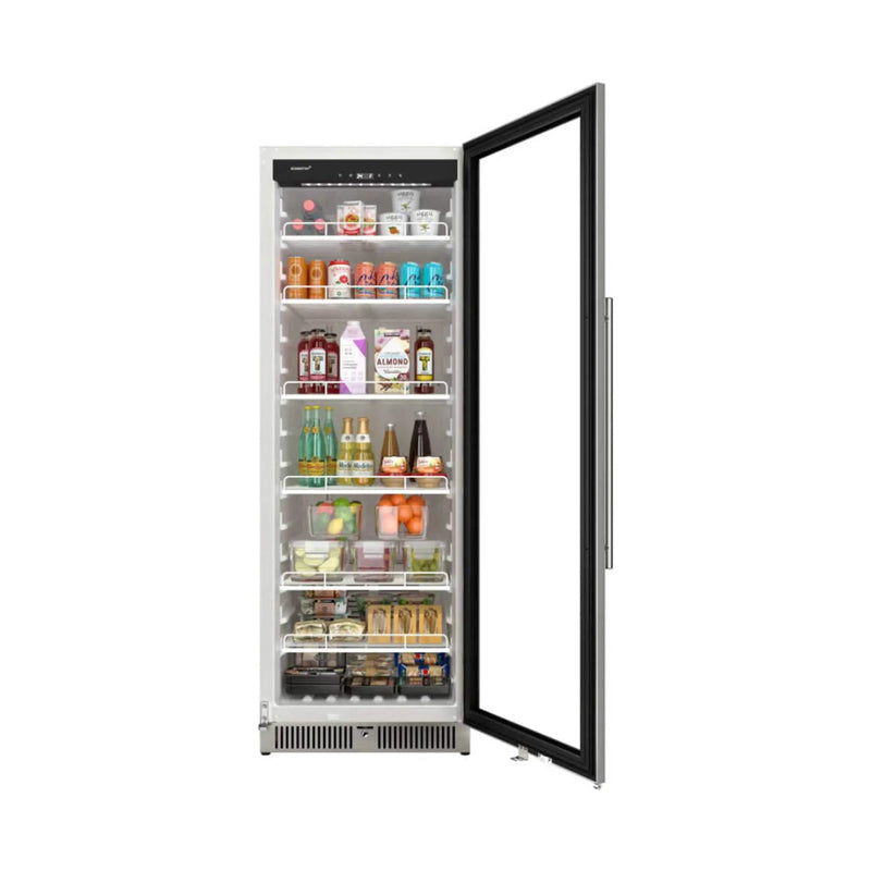 Edgestar 24-Inch 13.7 Cubic Feet Commercial Beverage Merchandiser With Temperature Alarm And Reversible Door [VBM131SS] (SAK62395) by SAKSBY WHOLESALE