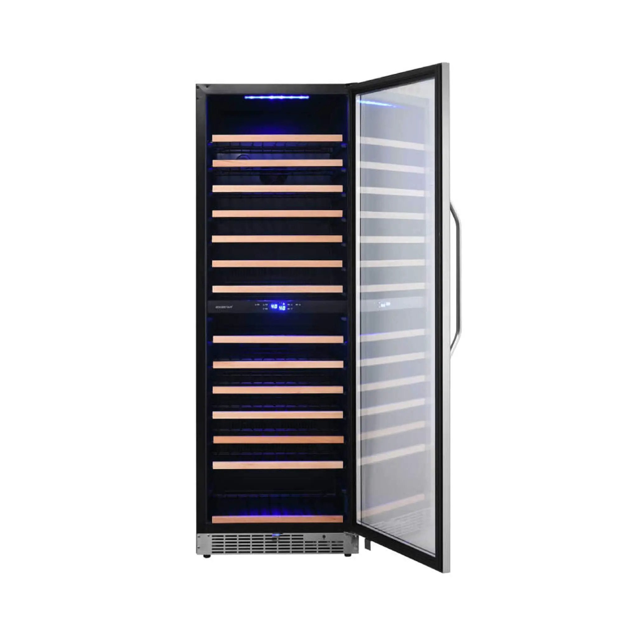 Edgestar 24-Inch 141 Bottle Capacity Freestanding Dual Zone Wine Cooler With Interior Lighting [CWR1552DZ] (SAK49245) by SAKSBY WHOLESALE