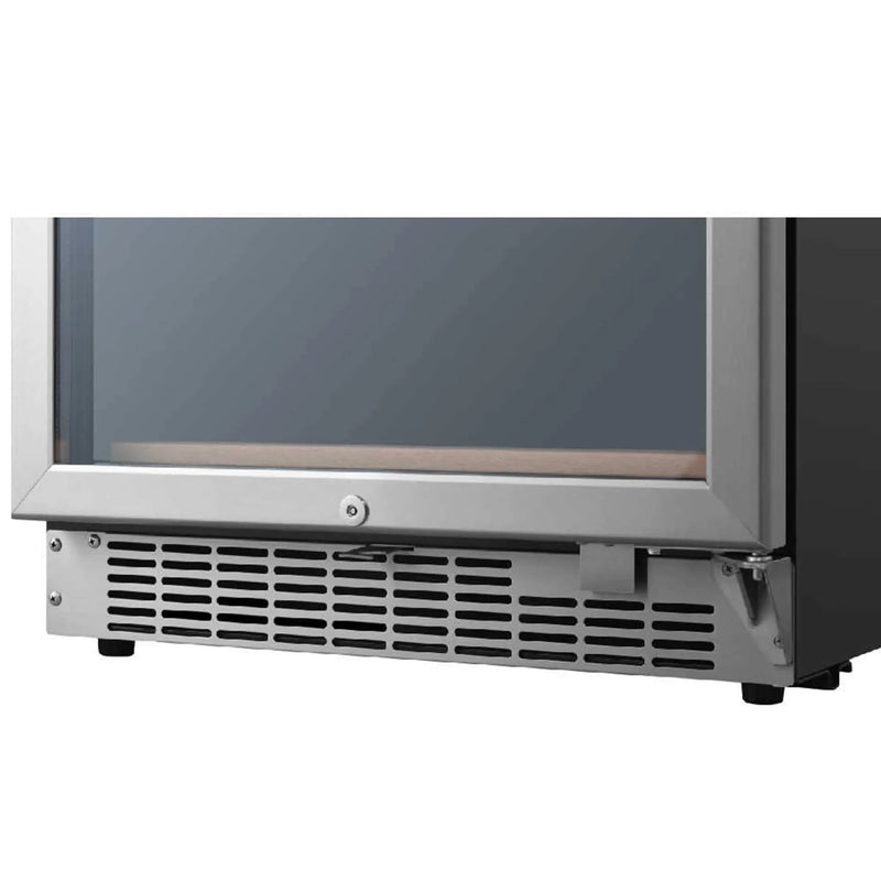 Edgestar 24-Inch 141 Bottle Capacity Freestanding Dual Zone Wine Cooler With Interior Lighting [CWR1552DZ] (SAK49245) by SAKSBY WHOLESALE