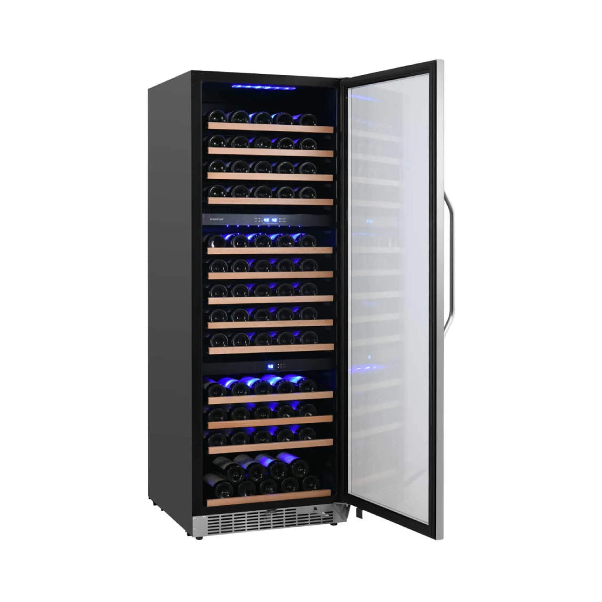 Edgestar 24-Inch Wide 131 Bottle Capacity Built-In Triple Zone Wine Cooler (SAK65891) by SAKSBY WHOLESALE