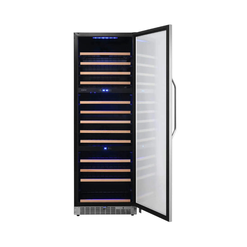 Edgestar 24-Inch Wide 131 Bottle Capacity Built-In Triple Zone Wine Cooler (SAK65891) by SAKSBY WHOLESALE