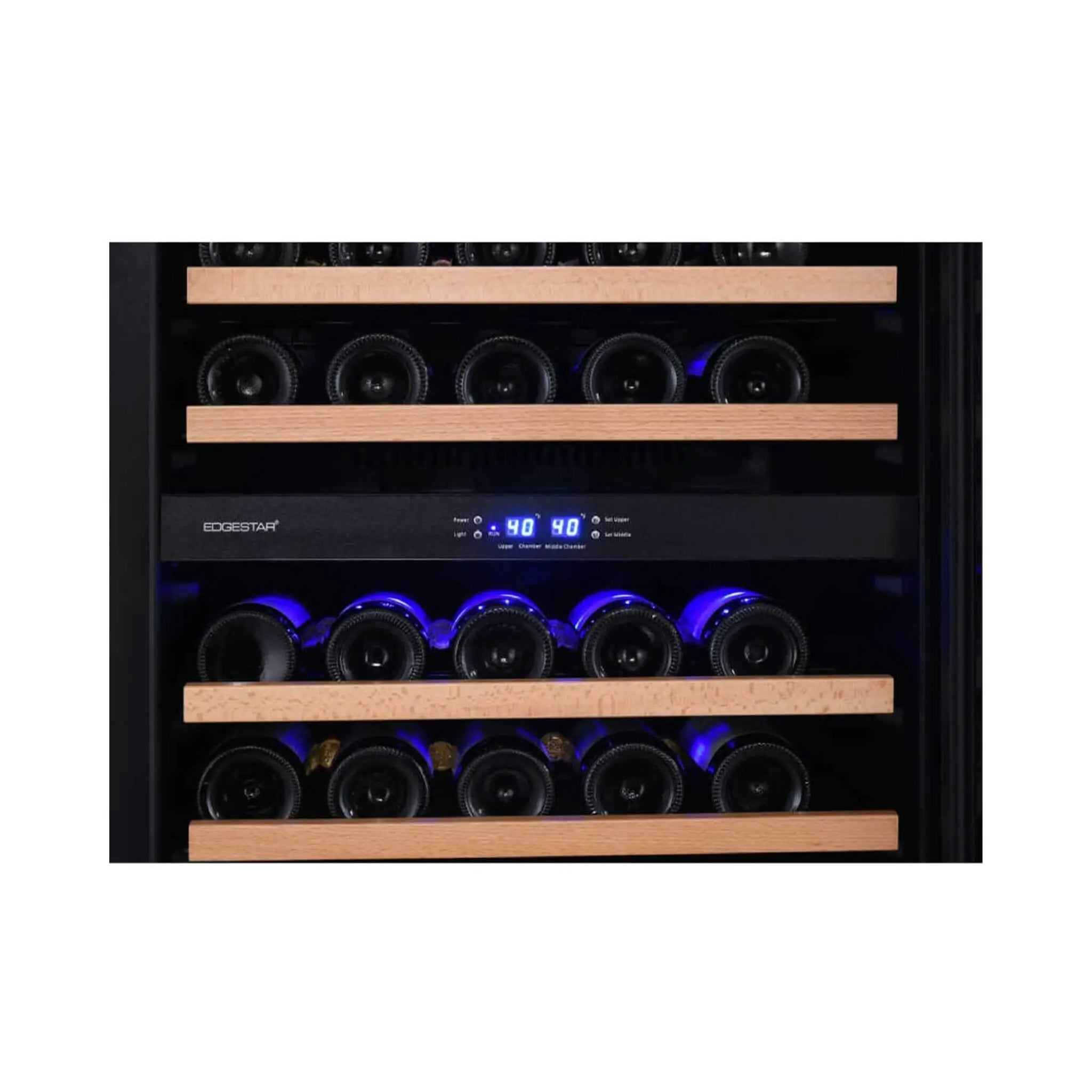 Edgestar 24-Inch Wide 131 Bottle Capacity Built-In Triple Zone Wine Cooler (SAK65891) by SAKSBY WHOLESALE
