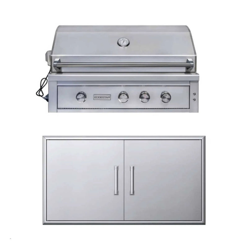 Edgestar 89K BTU 42-Inch Built-In Grill With Insulated Jacket And Double Access Doors Insulated Jacket (SAK94627) by SAKSBY WHOLESALE