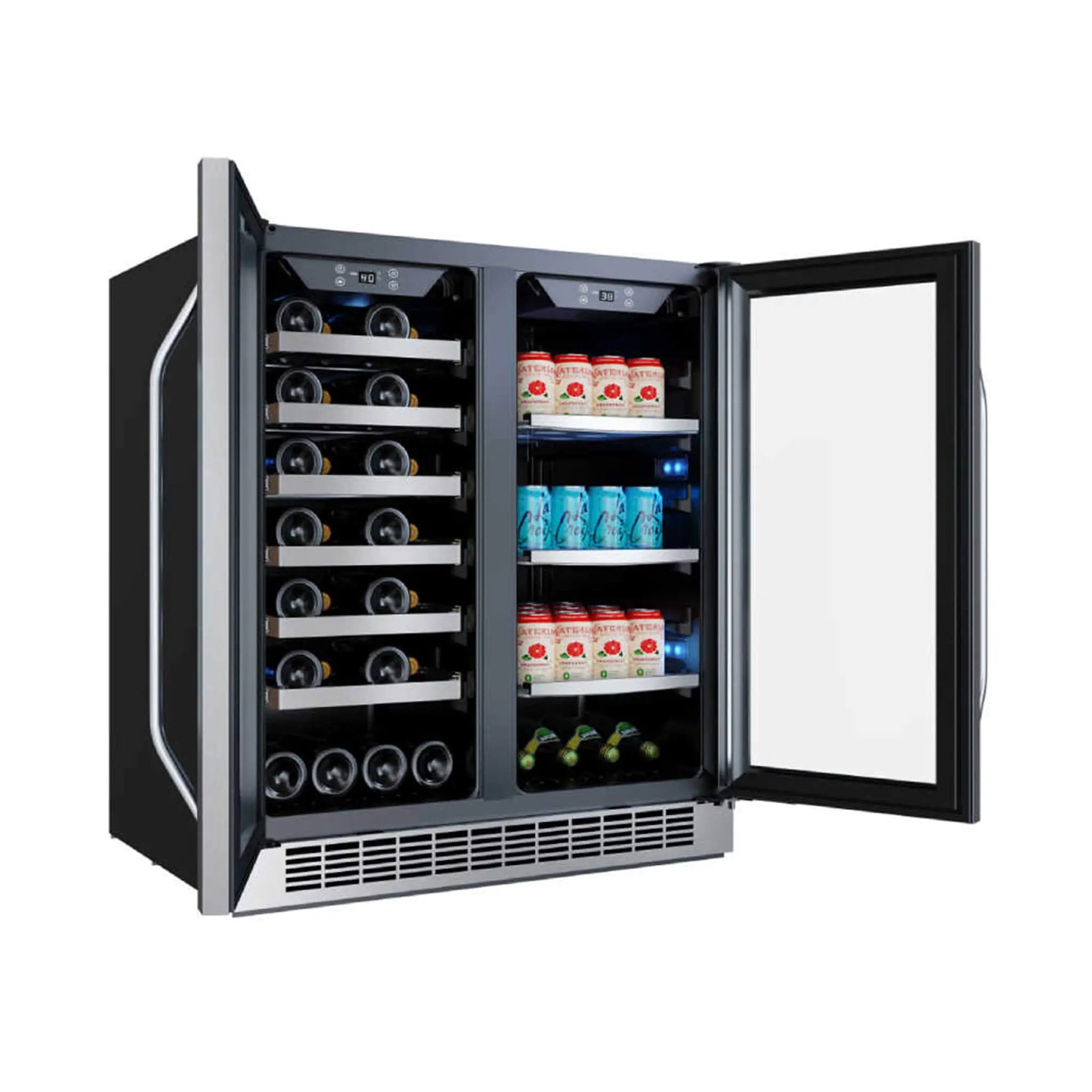 Edgestar 30-Inch Wide 28 Bottle Built In Dual Zone Beverage Center With 86 Can Capacity (SAK35972) by SAKSBY WHOLESALE