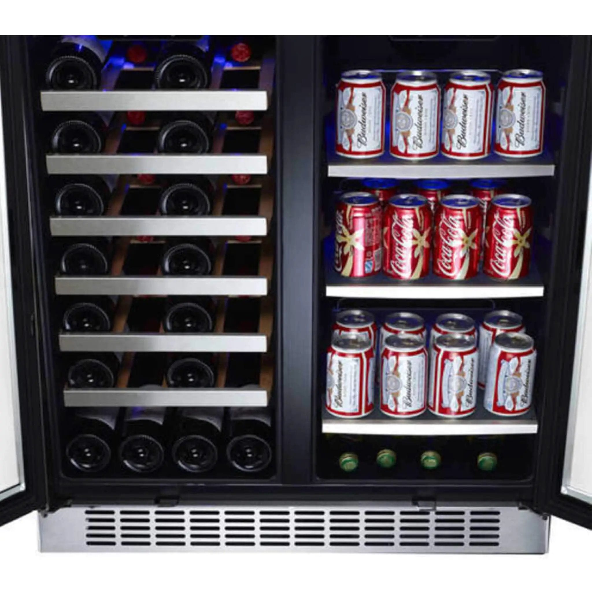 Edgestar 30-Inch Wide 28 Bottle Built In Dual Zone Beverage Center With 86 Can Capacity (SAK35972) by SAKSBY WHOLESALE