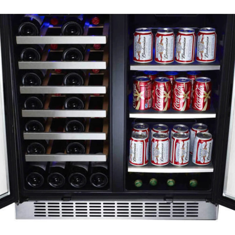 Edgestar 30-Inch Wide 28 Bottle Built In Dual Zone Beverage Center With 86 Can Capacity (SAK35972) by SAKSBY WHOLESALE