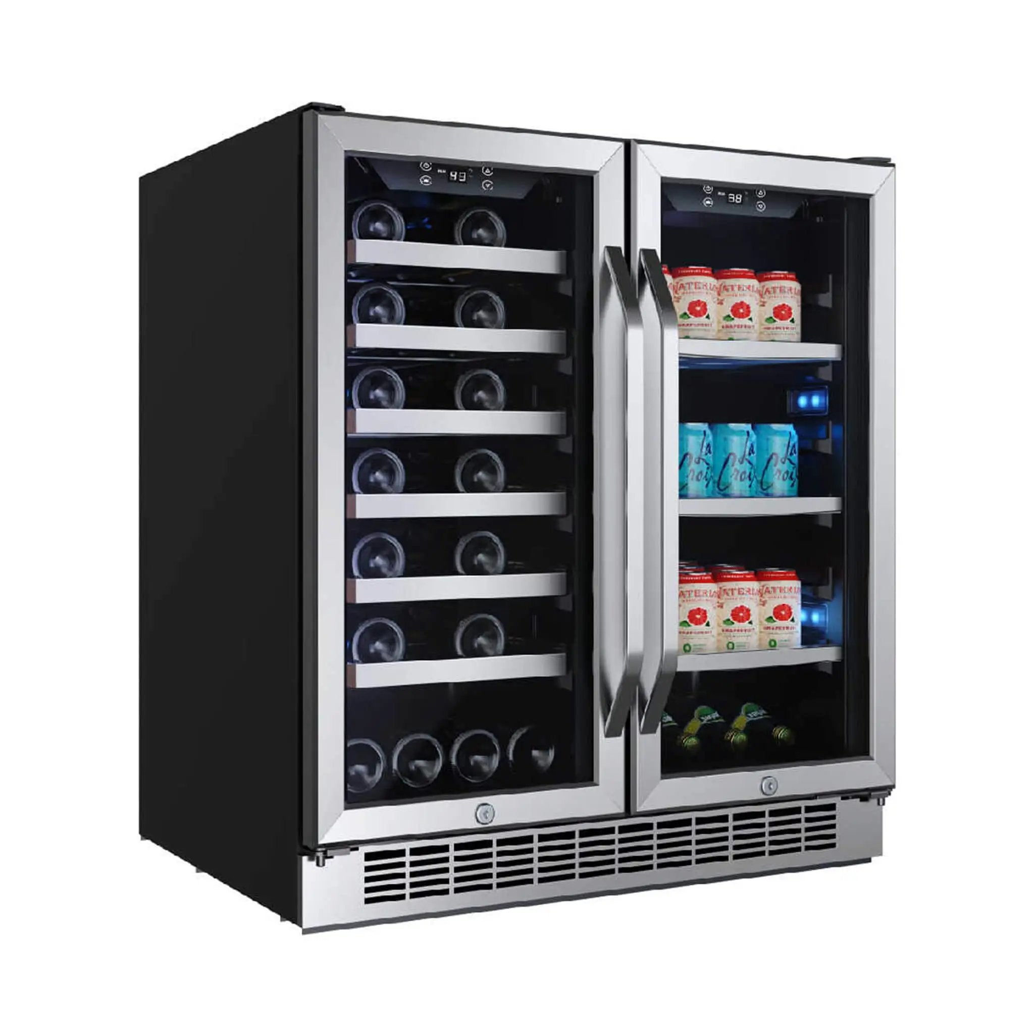 Edgestar 30-Inch Wide 28 Bottle Built In Dual Zone Beverage Center With 86 Can Capacity (SAK35972) by SAKSBY WHOLESALE