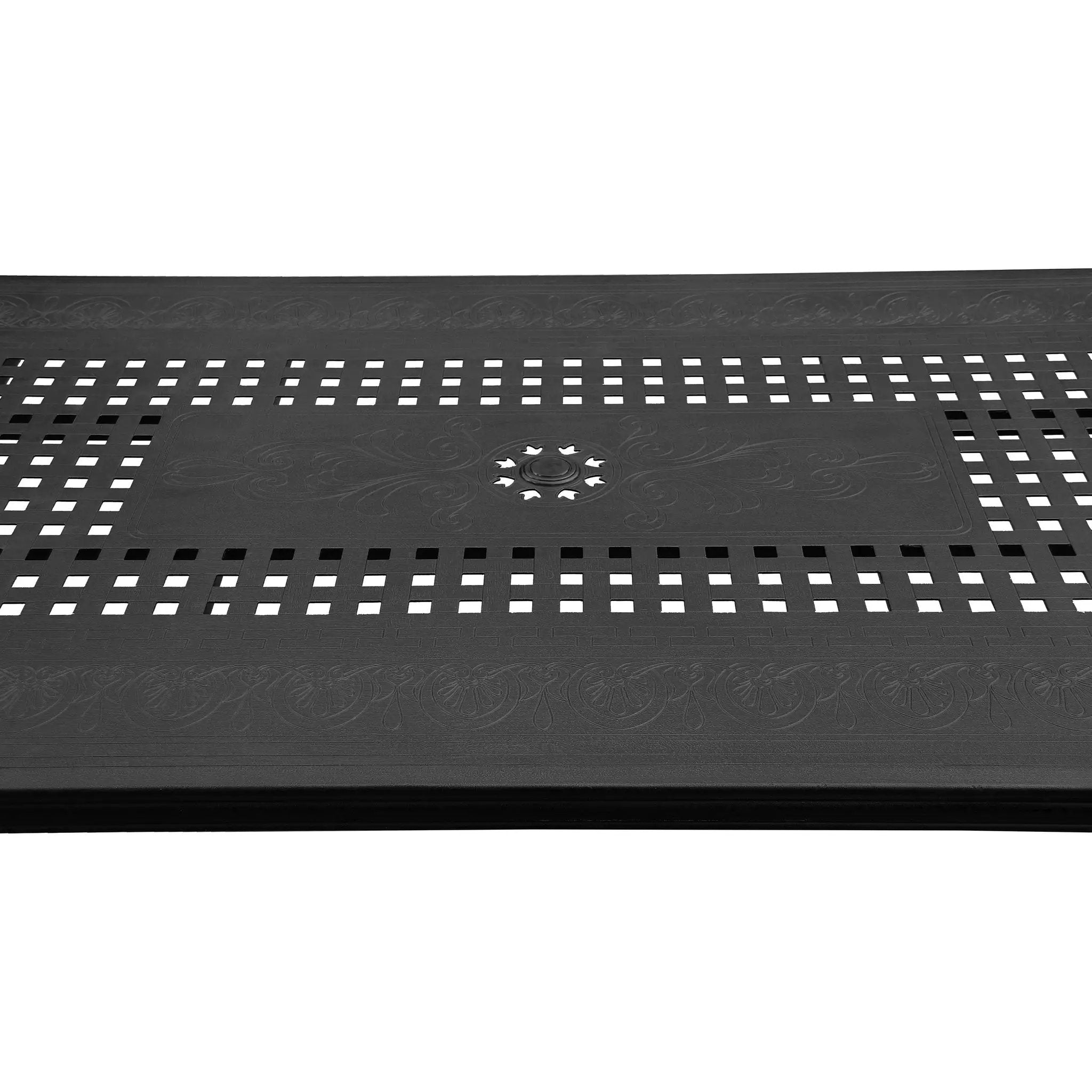 Outdoor Aluminum 9pc Rectangular Patio Dining Set with Eight Chairs by Sharicks