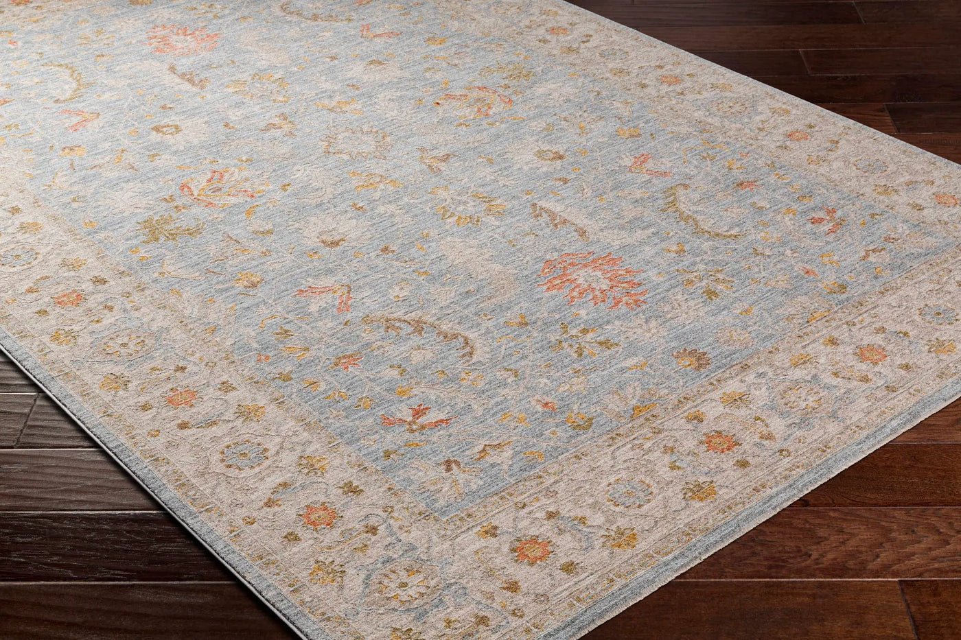 Edie Taupe Thick Luxe Oushak Rug by Boutique Rugs