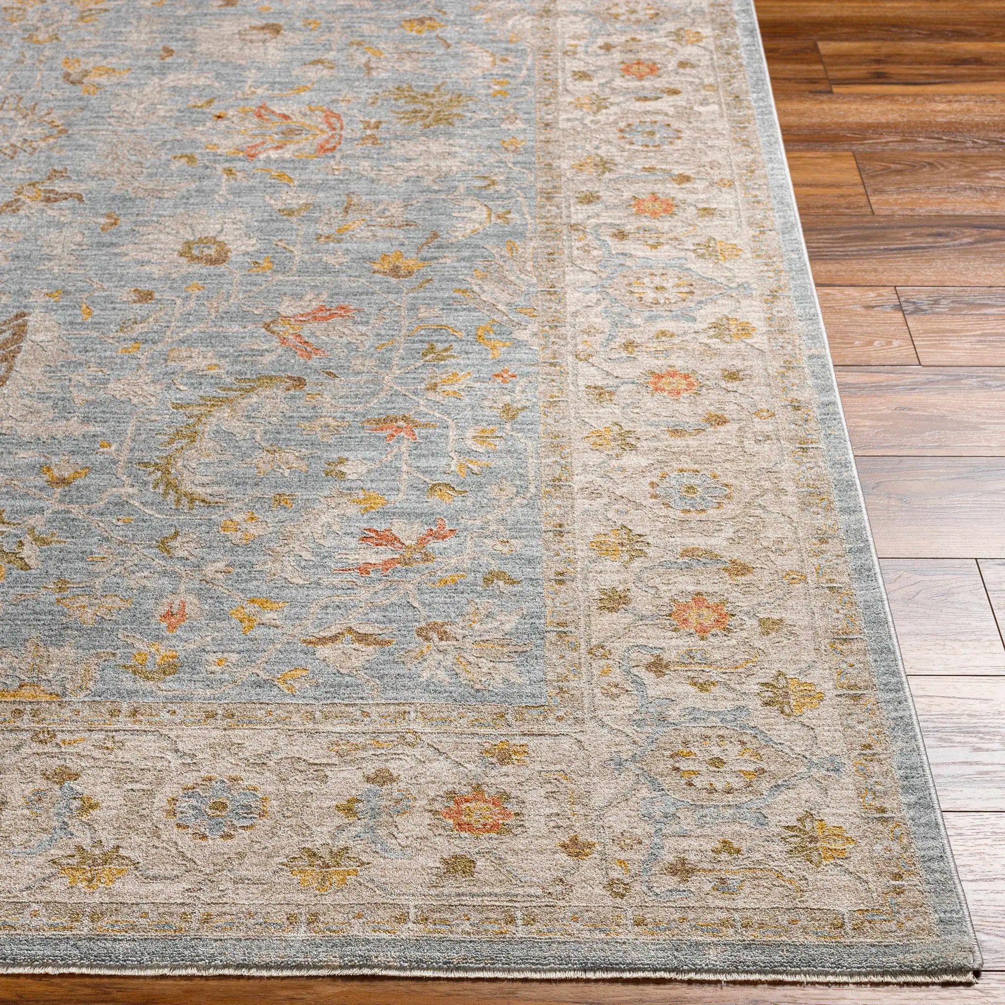 Edie Taupe Thick Luxe Oushak Rug by Boutique Rugs