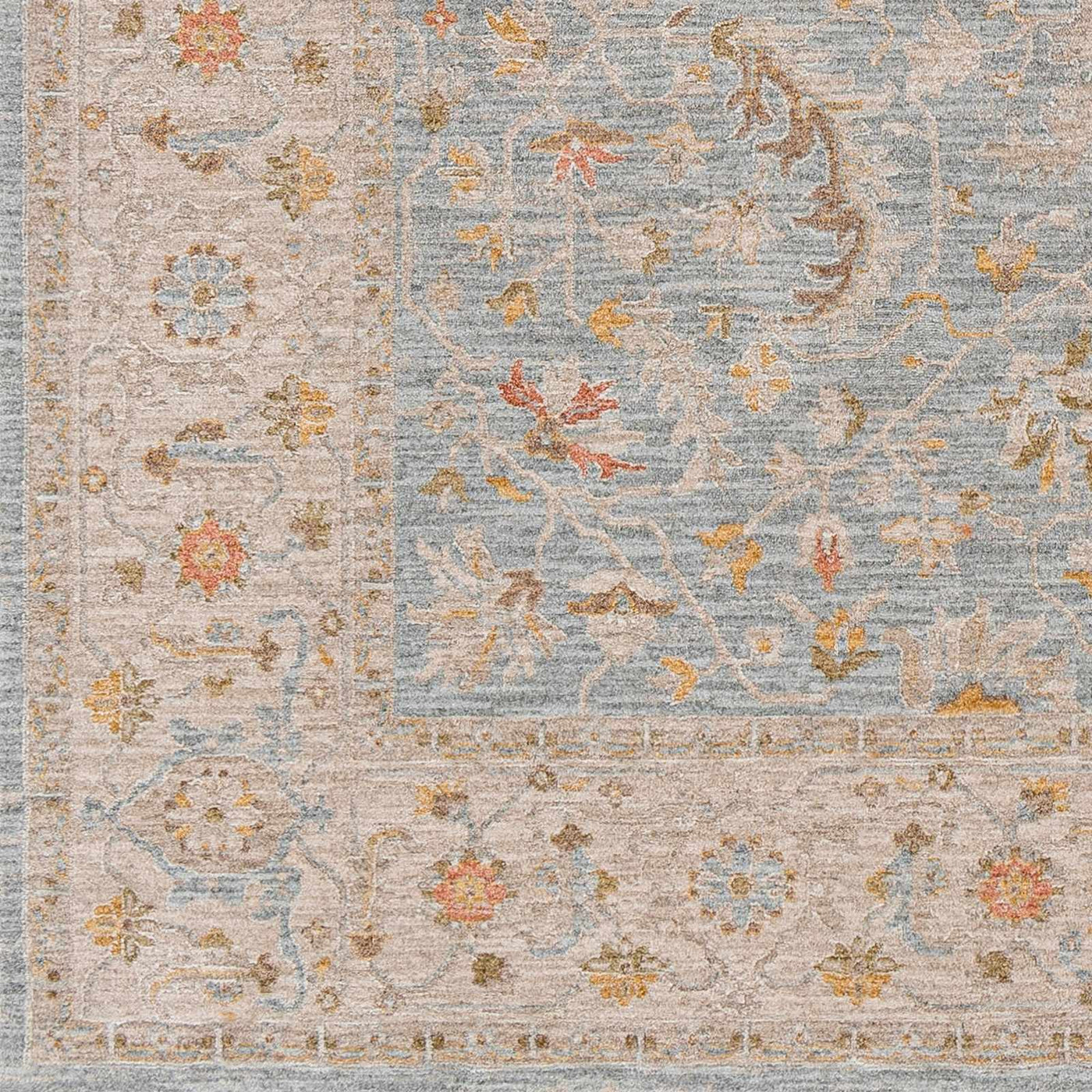 Edie Taupe Thick Luxe Oushak Rug by Boutique Rugs