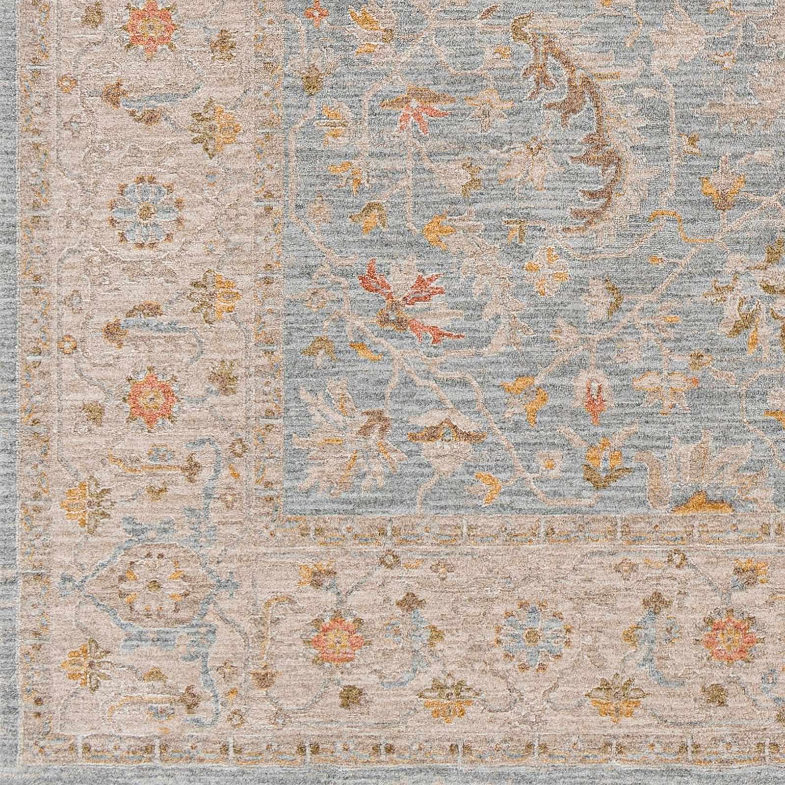Edie Taupe Thick Luxe Oushak Rug by Boutique Rugs