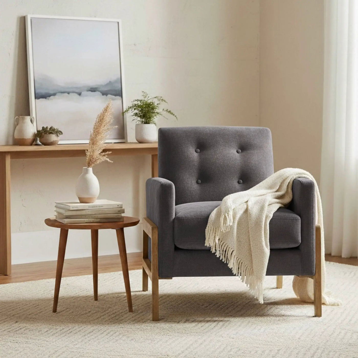 Matson - Tufted Back Accent Chair by HouseOfZazla