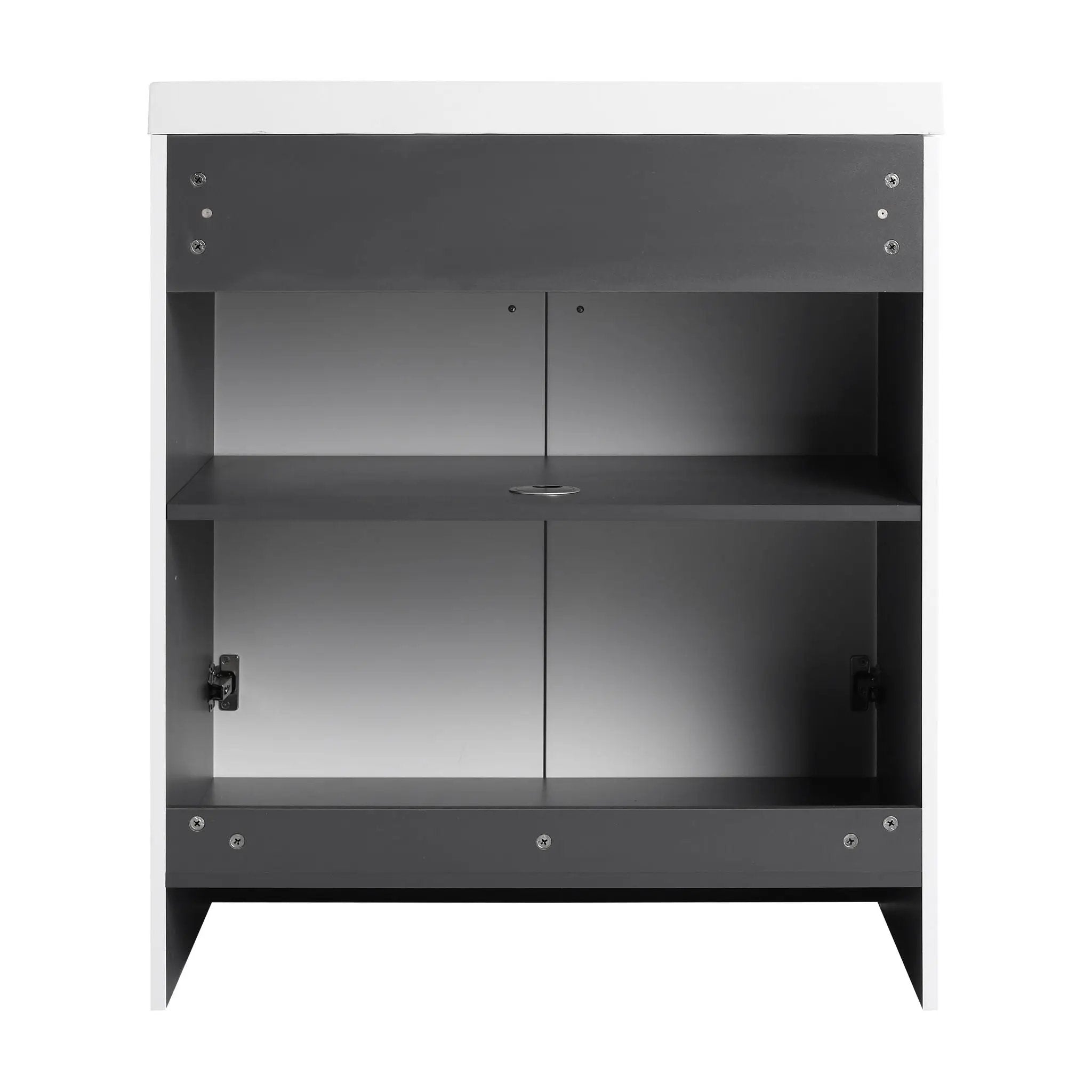 Modern Freestanding Bathroom Vanity With Soft Close Cabinet Doors by HouseOfZazla