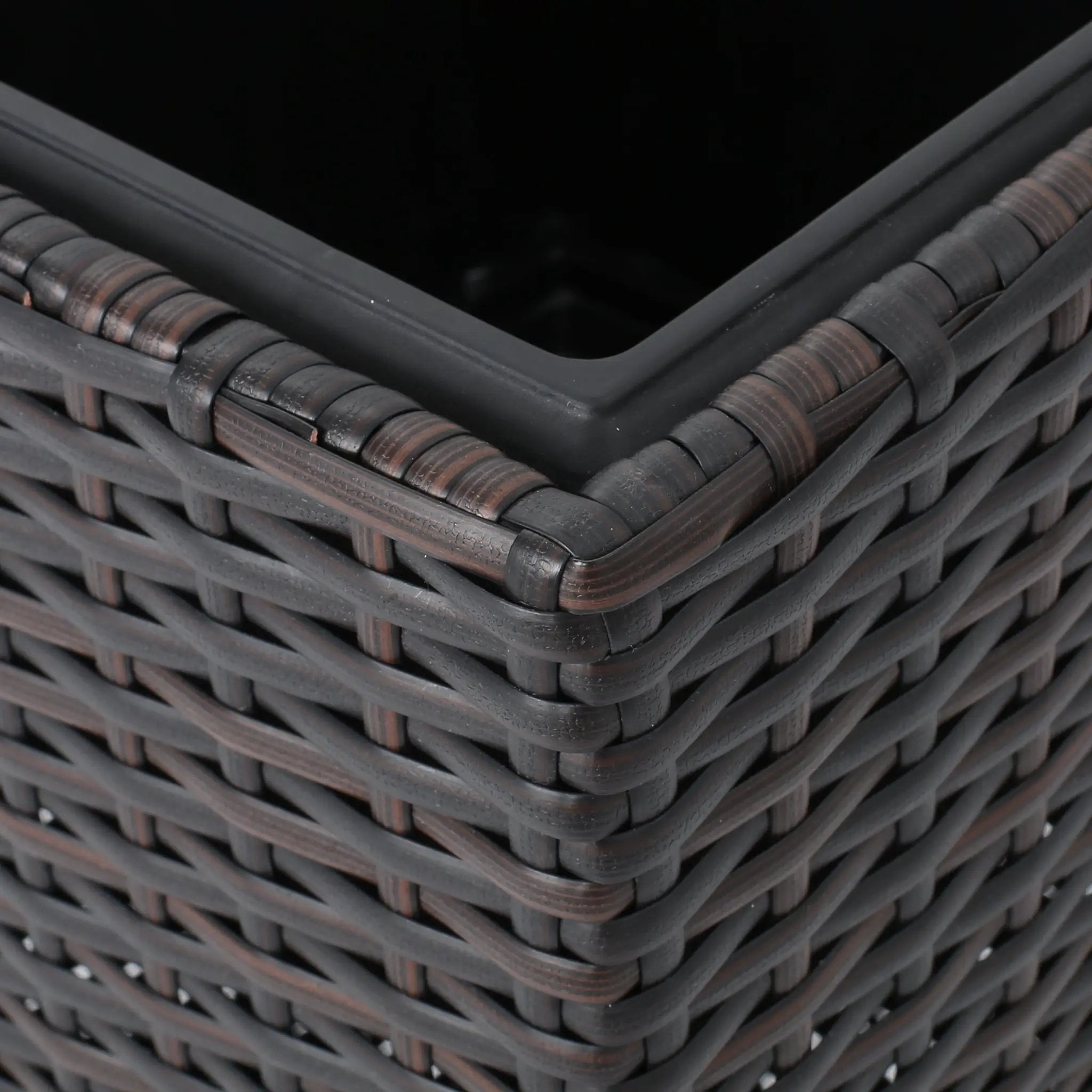 Rattan Flower Pot - Brown by HouseOfZazla