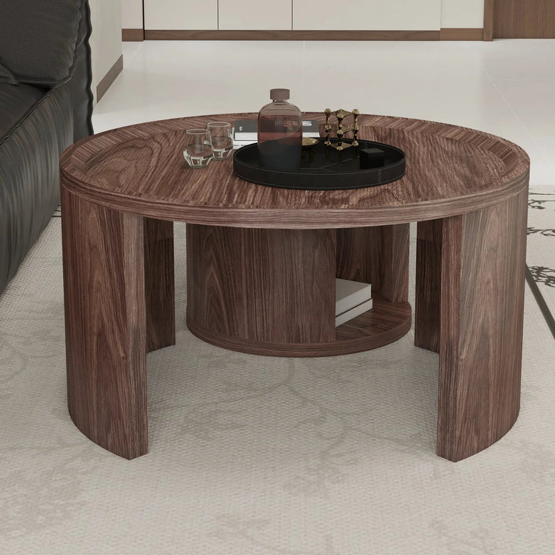 Round Nesting Coffee Table Set of 2 by HouseOfZazla