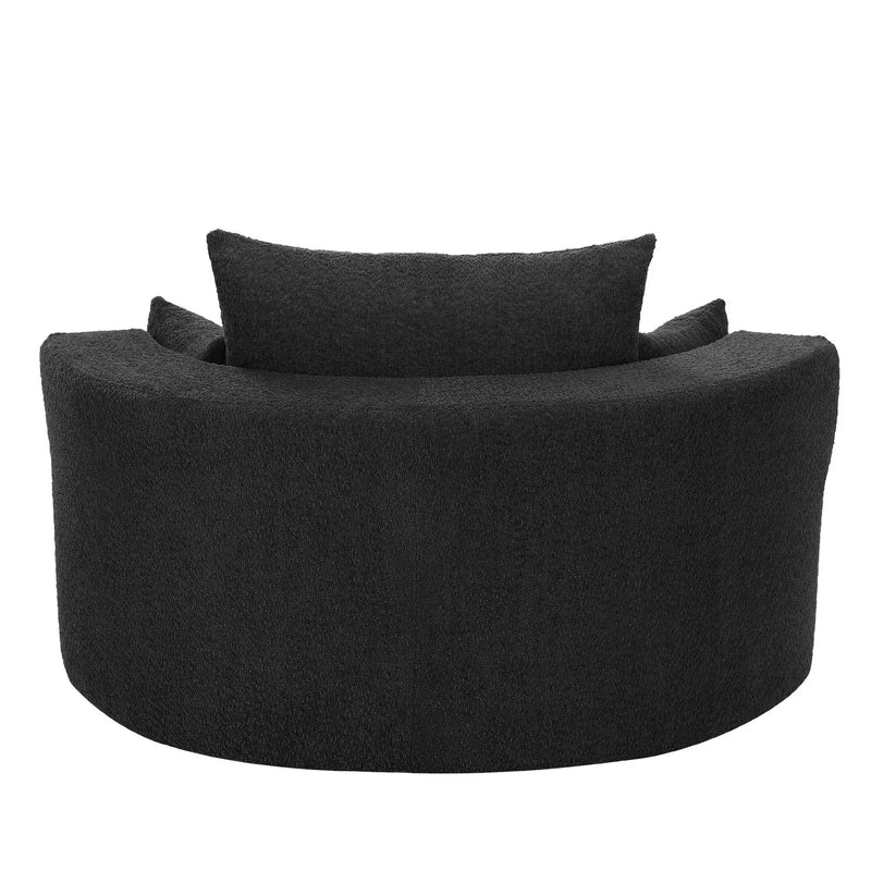 360° Swivel Chair Accent Barrel Chair With Removable Pillows by HouseOfZazla