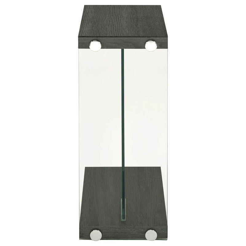 Sampson - C Shaped Side Table - Gray by HouseOfZazla